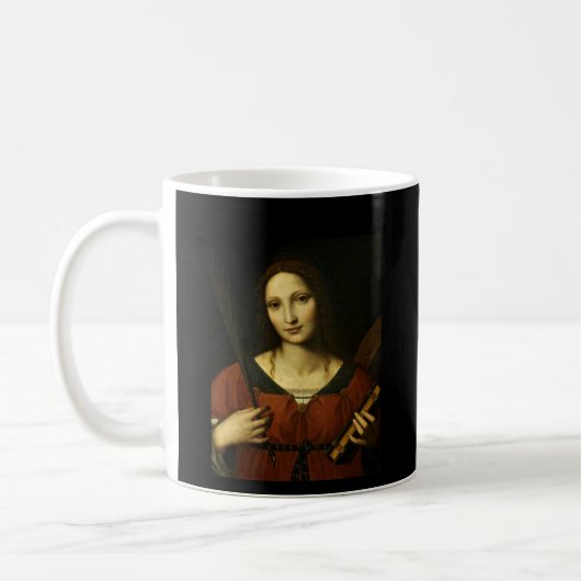 Saint Catherine of Alexandria (Bernardino Luini) Koffiemok (Links)