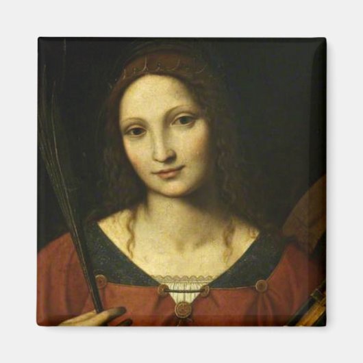 Saint Catherine of Alexandria (Bernardino Luini) Magneet (Voorkant)