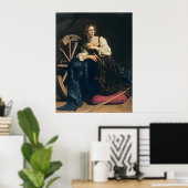 Saint Catherine of Alexandria, Caravaggio Poster (Thuiskantoor)