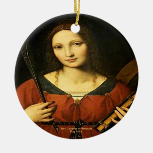 Saint Catherine of Alexandria Keramisch Ornament (Voorkant)