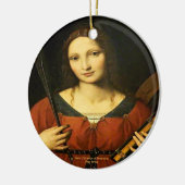 Saint Catherine of Alexandria Keramisch Ornament (Links)