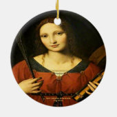 Saint Catherine of Alexandria Keramisch Ornament (Achterkant)