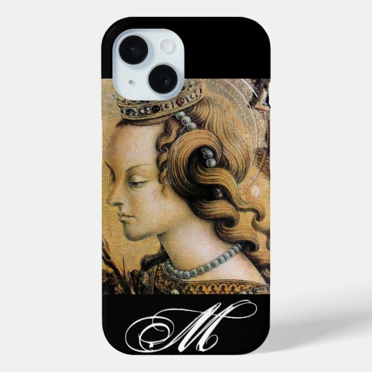 Saint Catherine of Alexandria Monogram Case-Mate iPhone Case (Achterkant)