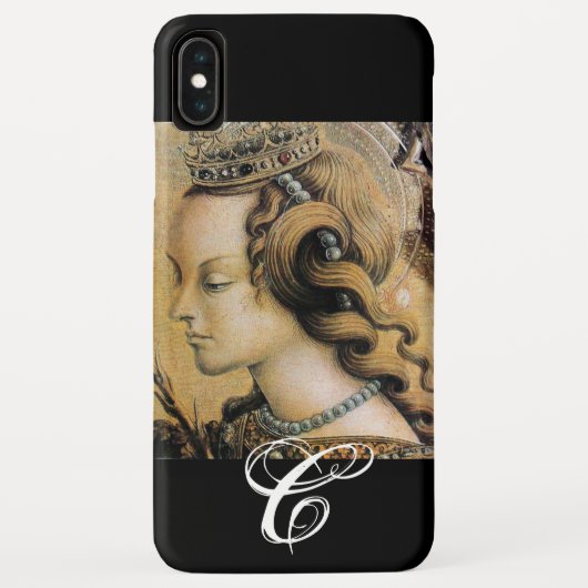 Saint Catherine of Alexandria Monogram Case-Mate iPhone Case (Achterkant)