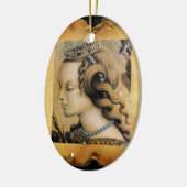 Saint Catherine of Alexandria, Parchment Keramisch Ornament (Links)