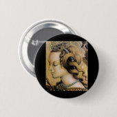 Saint Catherine of Alexandria Ronde Button 5,7 Cm (Voorkant /achterkant)