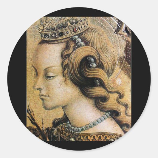 Saint Catherine of Alexandria Ronde Sticker (Voorkant)