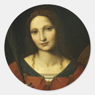 Saint Catherine of Alexandria Ronde Sticker