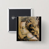 Saint Catherine of Alexandria Vierkante Button 5,1 Cm (Voorkant /achterkant)