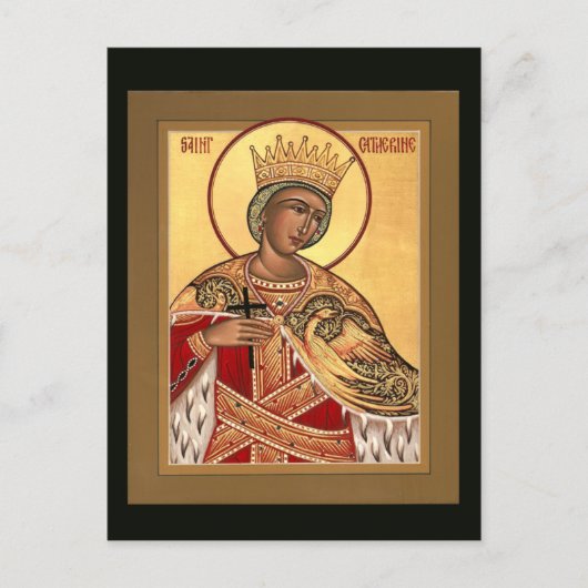 Saint Catherine Prayer Card Briefkaart (Voorkant)