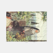 Saint Catherine Siena Fleece Deken (Voorkant (Horizontaal))