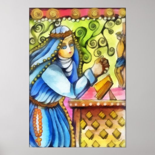 Saint Catherine Siena Poster (Voorkant)