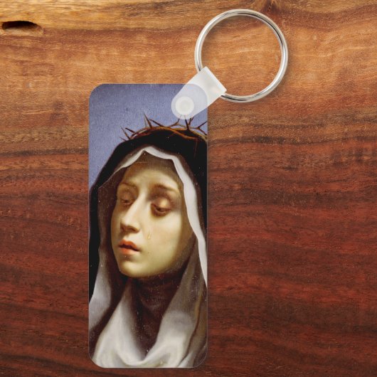 Saint Catherine Siena Sleutelhanger (Achterkant)