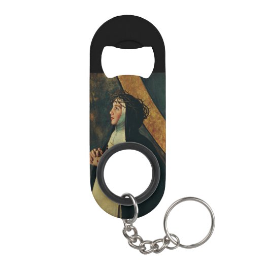 Saint Catherine Siena van Juan Bautista Maino Mini Flessenopener (Achterkant)