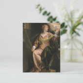 Saint Catherine van Alexandrië in de gevangenis Briefkaart (Staand voorkant)