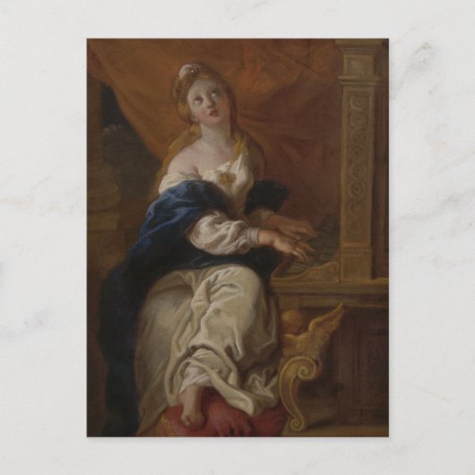 Saint Cecilia | c.1700 (olie op papier) Briefkaart (Voorkant)