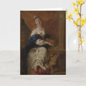 Saint Cecilia | c.1700 (olie op papier) Kaart (Gele Bloem)