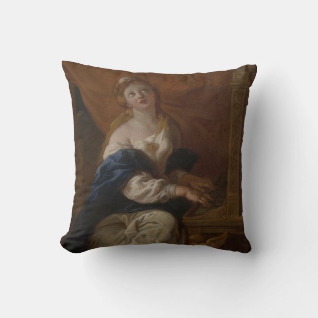 Saint Cecilia | c.1700 (olie op papier) Kussen (Voorkant)