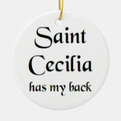 saint cecilia coffee mug keramisch ornament (Voorkant)