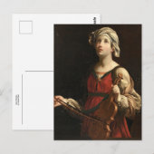 Saint Cecilia door Guido Reni Briefkaart (Voorkant / Achterkant)