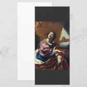 Saint Cecilia door Simon Vouet (Voorkant / Achterkant)