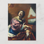 Saint Cecilia door Simon Vouet Briefkaart (Voorkant)