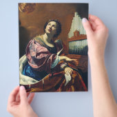 Saint Cecilia door Simon Vouet Flyer (Hand)