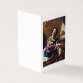 Saint Cecilia door Simon Vouet Kaart (Buitenkant)