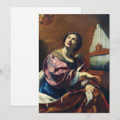 Saint Cecilia door Simon Vouet Kaart (Voorkant / Achterkant)