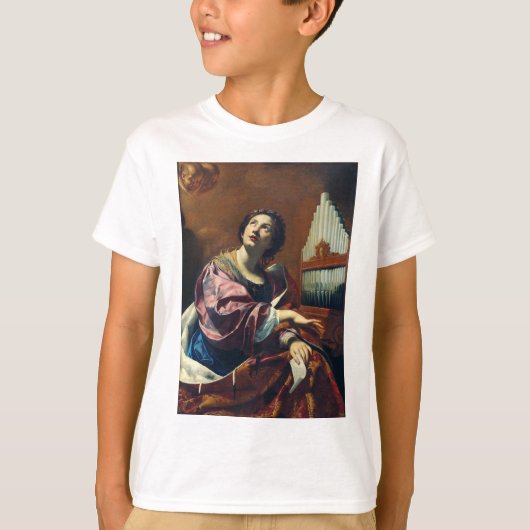 Saint Cecilia door Simon Vouet T-shirt (Voorkant)