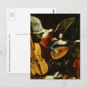 Saint Cecilia en de Engel door Carlo Saraceni Briefkaart (Voorkant / Achterkant)