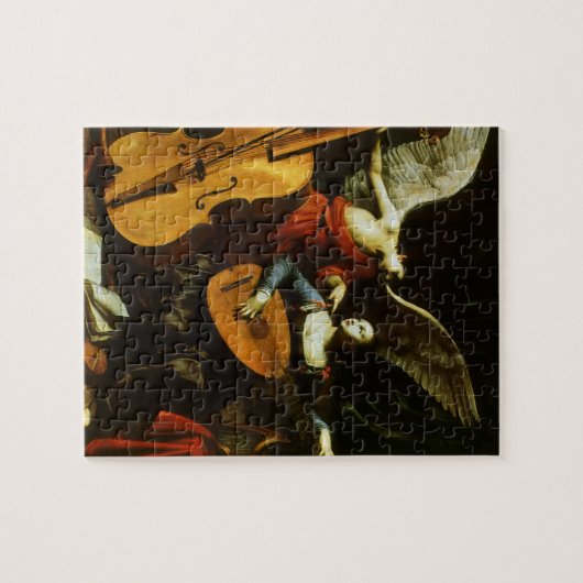 Saint Cecilia en de Engel door Carlo Saraceni Legpuzzel (Horizontaal)