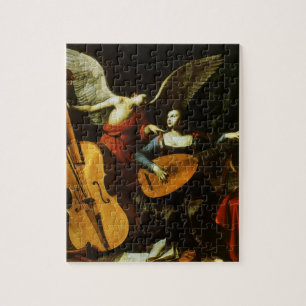 Saint Cecilia en de Engel door Carlo Saraceni Legpuzzel