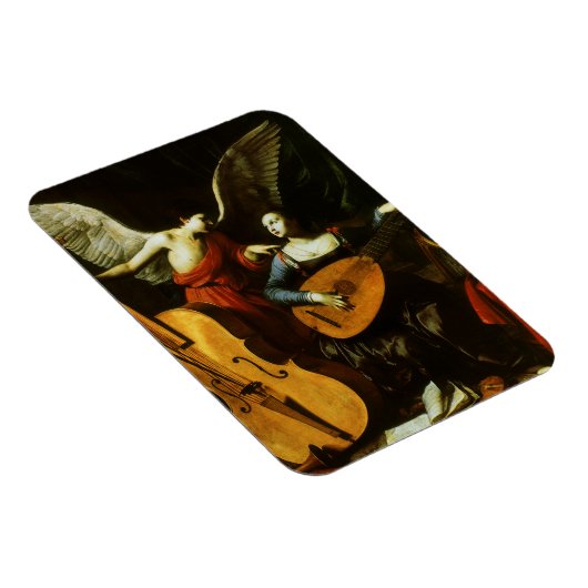 Saint Cecilia en de Engel door Carlo Saraceni Magneet (Rechterzijde)