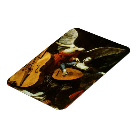 Saint Cecilia en de Engel door Carlo Saraceni Magneet (Linkerzijde)