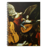 Saint Cecilia en de Engel door Carlo Saraceni Notitieboek (Voorkant)