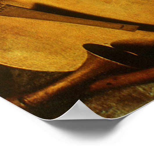 Saint Cecilia en de Engel door Carlo Saraceni Poster (Hoek)