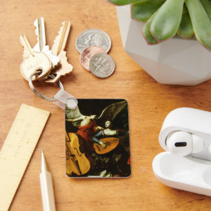 Saint Cecilia en de Engel door Carlo Saraceni Sleutelhanger