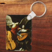 Saint Cecilia en de Engel door Carlo Saraceni Sleutelhanger (Achterkant)
