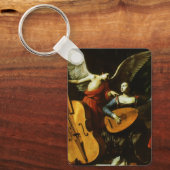 Saint Cecilia en de Engel door Carlo Saraceni Sleutelhanger (Voorkant)