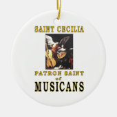 SAINT CECILIA KERAMISCH ORNAMENT (Voorkant)