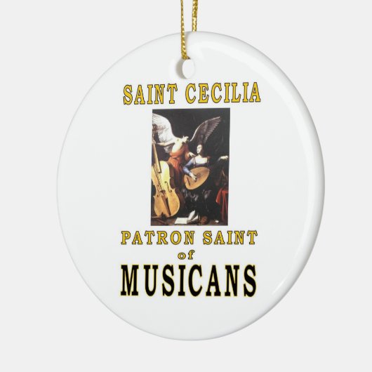 SAINT CECILIA KERAMISCH ORNAMENT (Links)