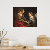 Saint Cecilia - Orazio Gentileschi Fine Art Poster (Keuken)