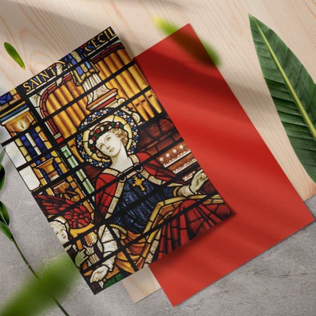 Saint Cecilia Patron Saint Music Scrapbook Paper (Creator heeft geüpload)