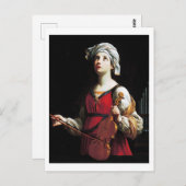 Saint Cecilia (St. Cecilia), Guido Reni Briefkaart (Voorkant / Achterkant)