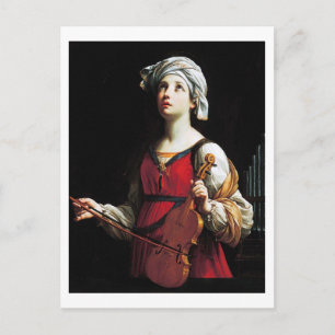 Saint Cecilia (St. Cecilia), Guido Reni Briefkaart