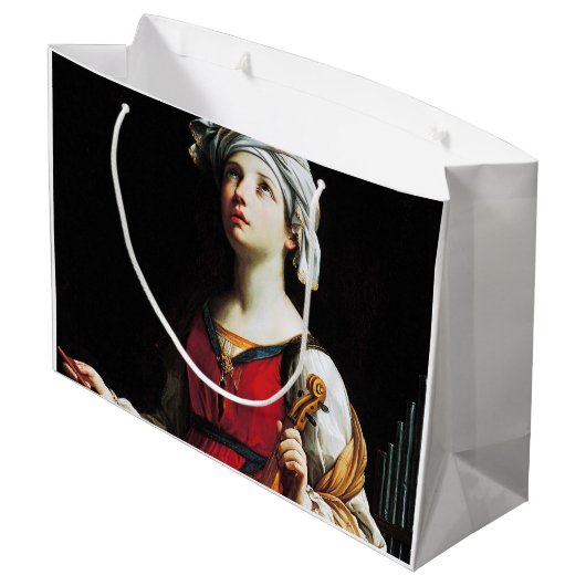 Saint Cecilia (St. Cecilia), Guido Reni Groot Cadeauzakje (Achterkant Gekanteld)