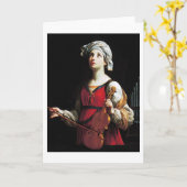 Saint Cecilia (St. Cecilia), Guido Reni Kaart (Gele Bloem)