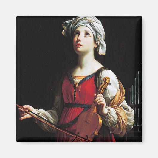 Saint Cecilia (St. Cecilia), Guido Reni Magneet (Voorkant)