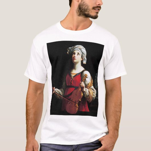 Saint Cecilia (St. Cecilia), Guido Reni T-shirt (Voorkant)